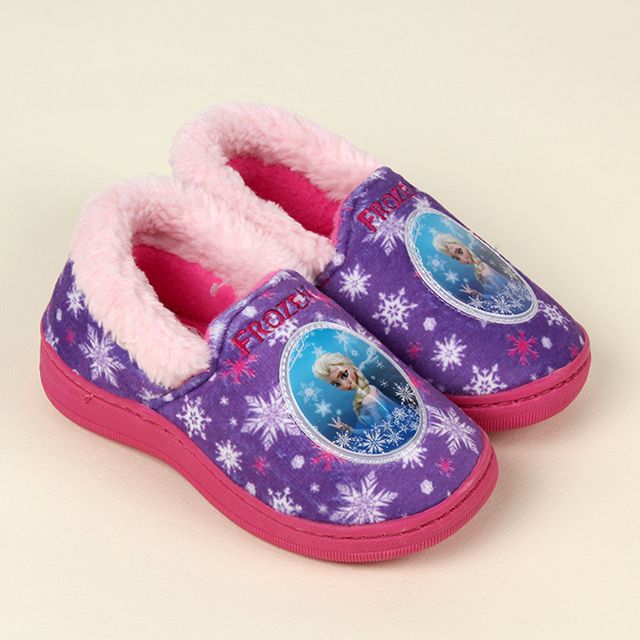 Elsa Indoor Fur Slippers Purple, 160-220mm