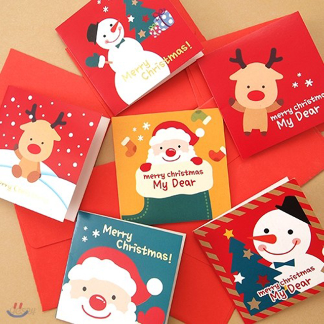 Christmas Card 6set - B
