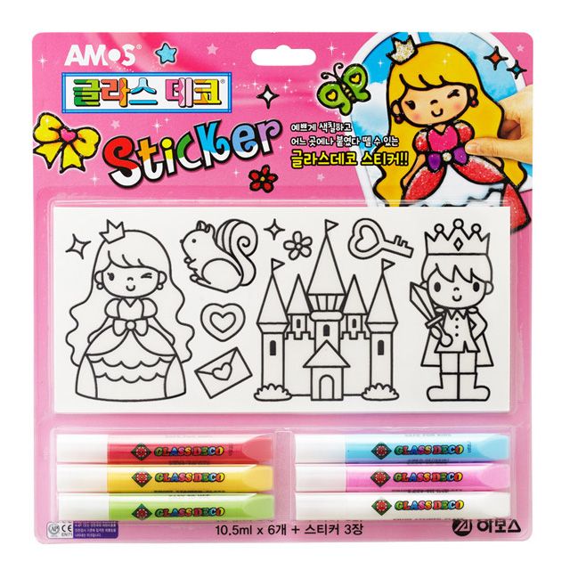 Glass Deco& Sticker-Princess
