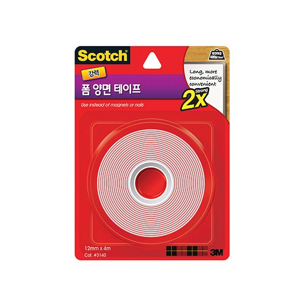 스카치 강력 폼 양면 테이프 3140 (12mmx4m)