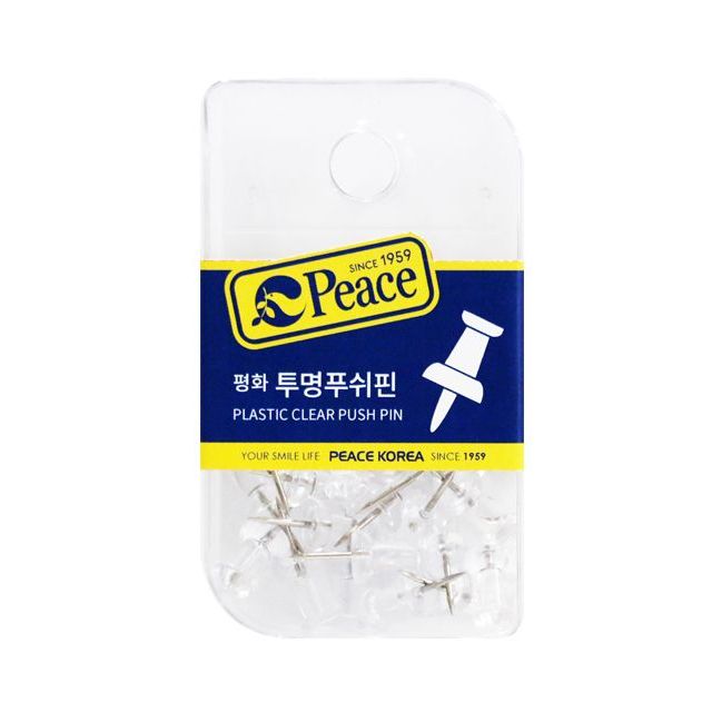 평화 투명푸쉬핀 no.12-6