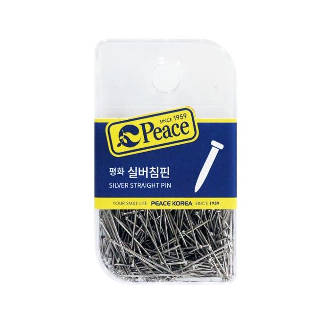평화 실버침핀 no.15