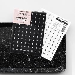 Drawing Number Sticker