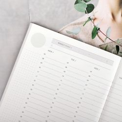 Weekly Time Planner for 25Weeks, Undated