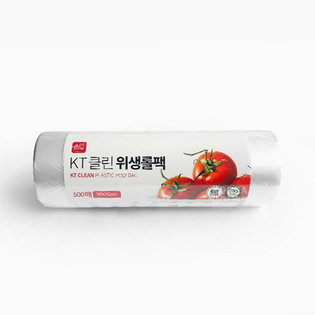 KT Clean Plastic Poly Bag 500ea, 350X450mm