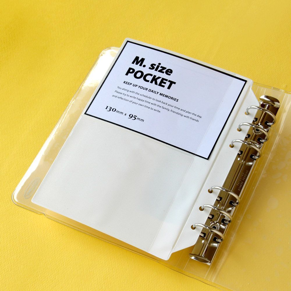A6 WIDE 6공 스티커포켓 M