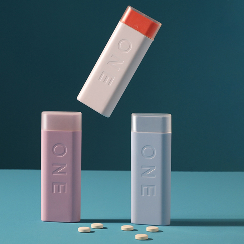 simple one day sliding portable pill case