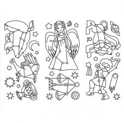 Glass Deco Sticker Spring Constellation 
