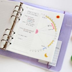 SQUARE DIARY Refill - Daily Circle, 6Rings 148x172mm