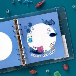 SQUARE DIARY Refill - Deco Circle, 6Rings 148x172mm