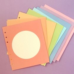SQUARE DIARY Refill - Deco Circle, 6Rings 148x172mm