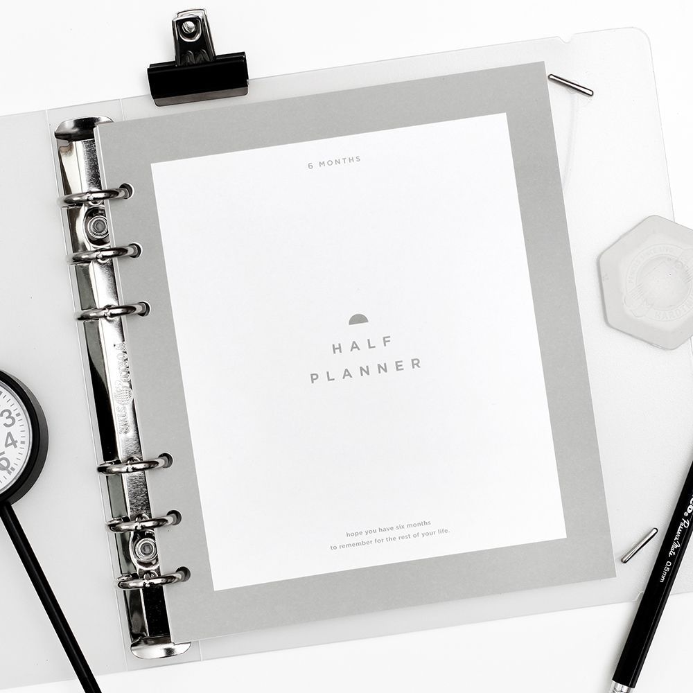A6 WIDE REFILL HALF PLANNER