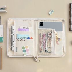 Cottony book pouch
