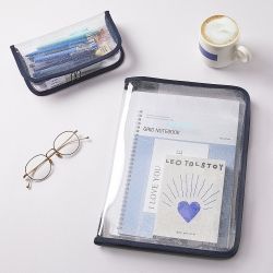 Glitter clear study pouch