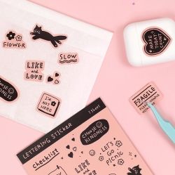 Lettering Sticker