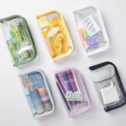 Glitter clear  pencil case