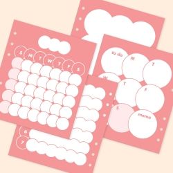 SQUARE DIARY Refill - Bubble Bubble Note 2Months, 6Rings 148x172mm