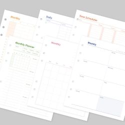 SQUARE DIARY Refill - Planner, 6Rings 148x172mm