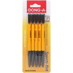 Speedy Ball Ballpoint Pen 1.0mm, 5pcs