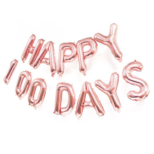 해피 100days 호일풍선 3컬러
