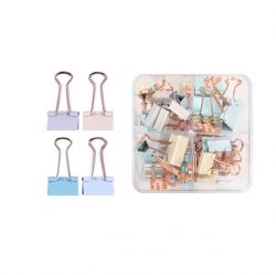 Pastel gold Double Clip Set 44pcs