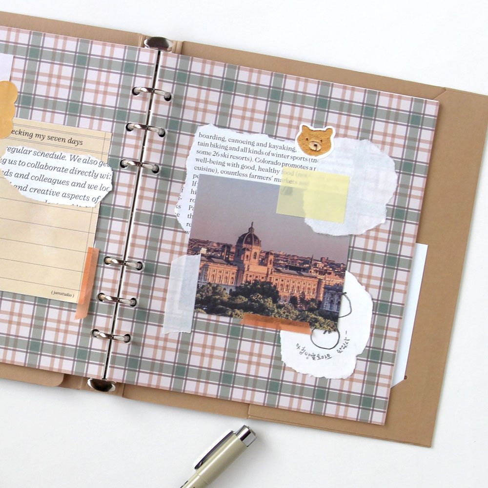SQUARE DIARY Refill - Muffler Check, 6Rings, 148x172mm