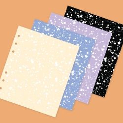 SQUARE DIARY Refill - Marble, 6Rings, 148x172mm