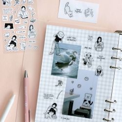 Line Drawing Sticker, Removable