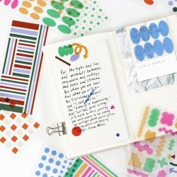 Pigment Clear Sticker, Shape Type 8sheets SET