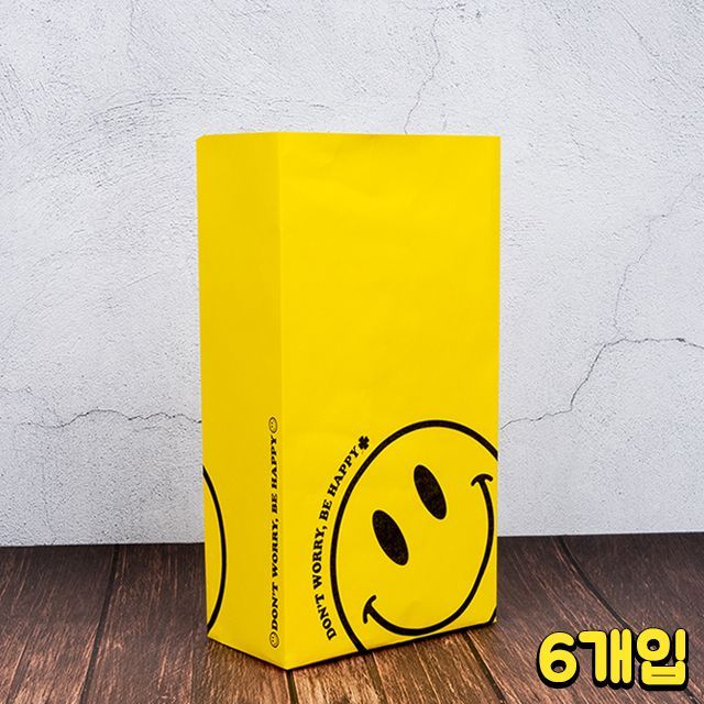 스마일 종이봉투 S (6개입)
