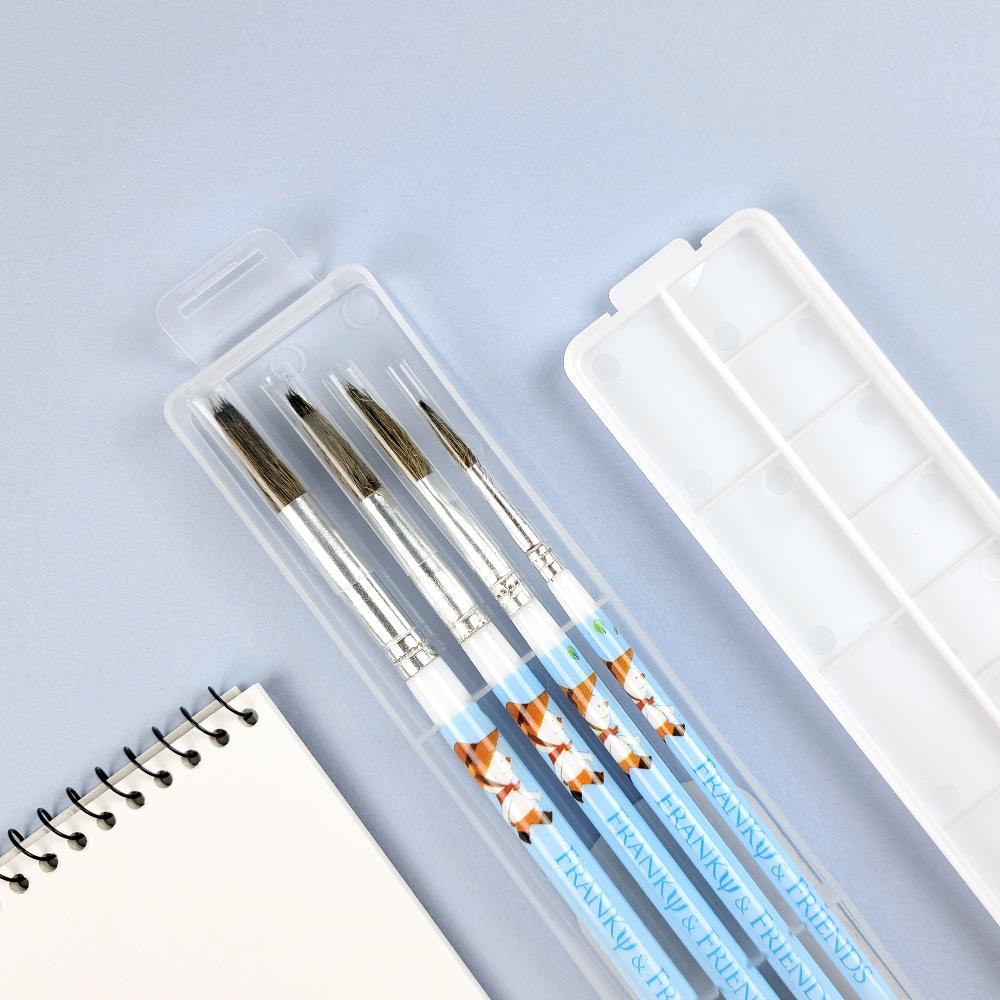 4 Brush & Palette Set