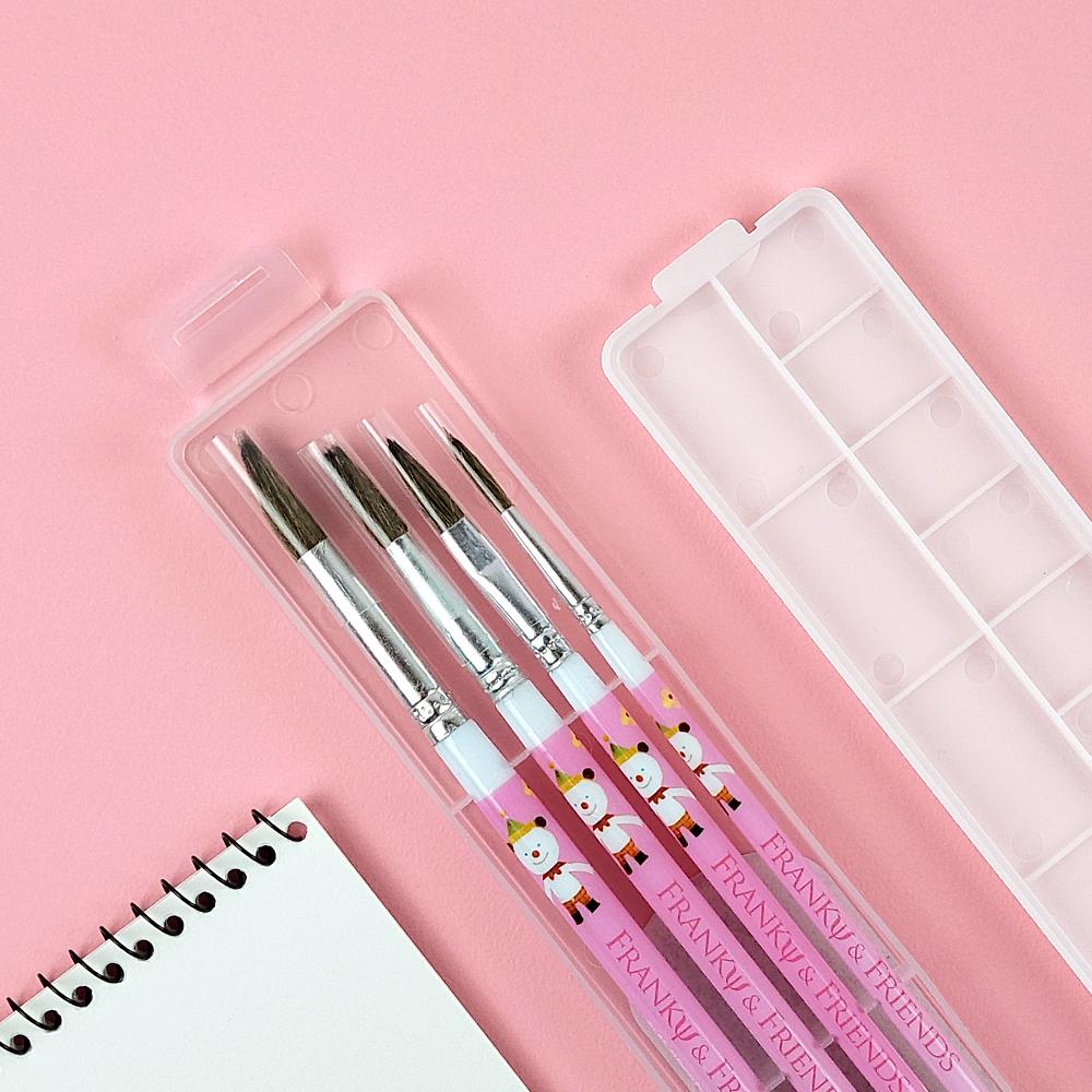4 Brush & Palette Set