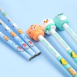 Pocket friends eraser pencil 1set 