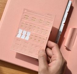 Classy Leather Sticker, New Colors, Leather Index Stickers 