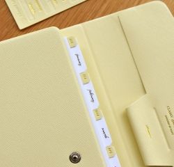 Classy Leather Sticker, New Colors, Leather Index Stickers 
