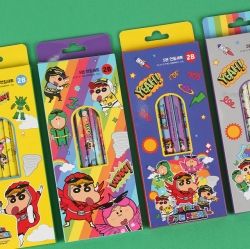 Shinchan Pencil(2B) 5pcs Set
