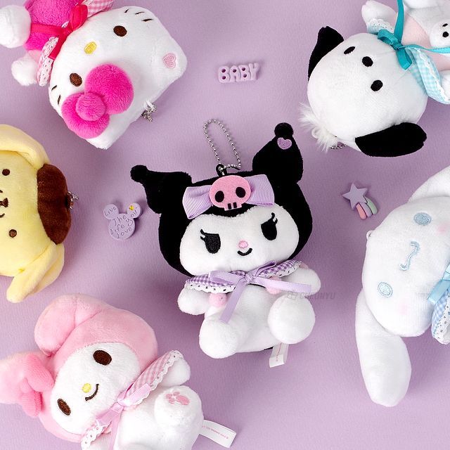산리오 키링 망토 인형 