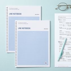 Color Energy Lined Notebook B5, Set of 8 with Slim Ballpoint Pens 