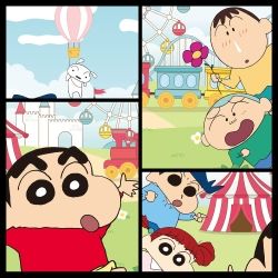 Shinchan jigsaw puzzle 150PCS_Amusement park