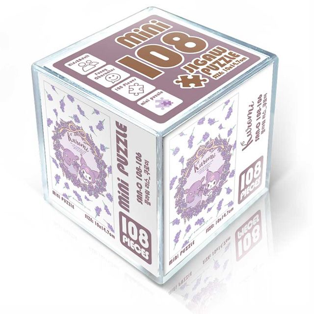 산리오 쿠로미 플라워 리스 미니 퍼즐 108피스