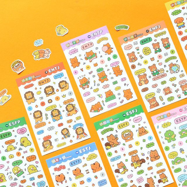 Cute MBTI Sticker E SET