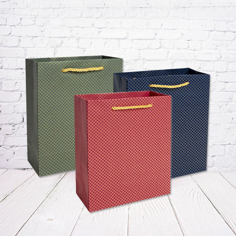 Gold Diamond Shopping Bags (S) 10pcs