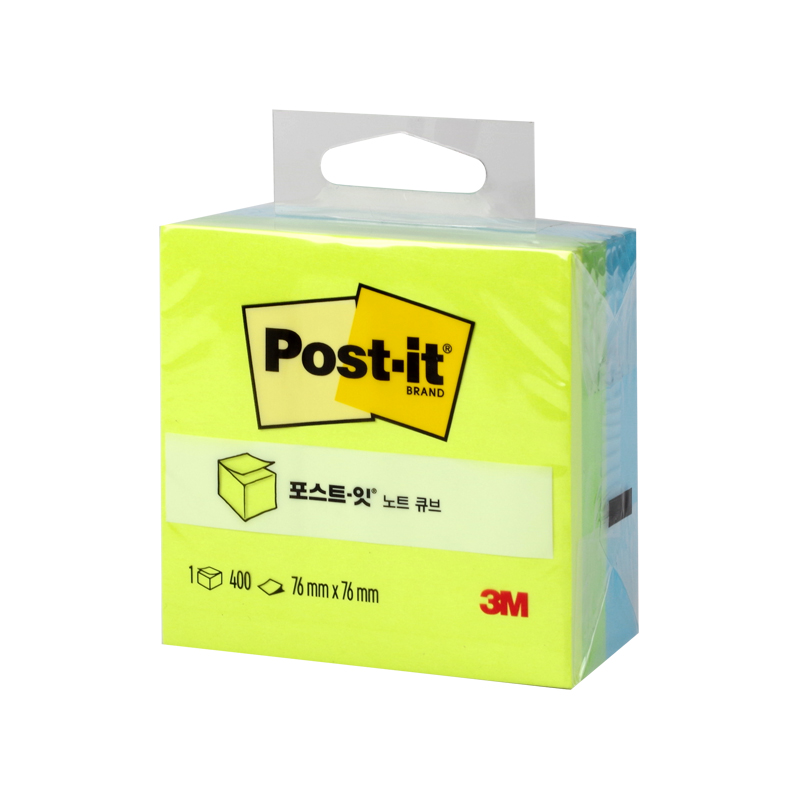 Post-it Note Cube Green 2054 (76x76)