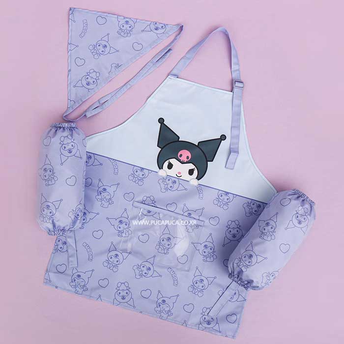 Kuromi Honey Apron 3pcs Set