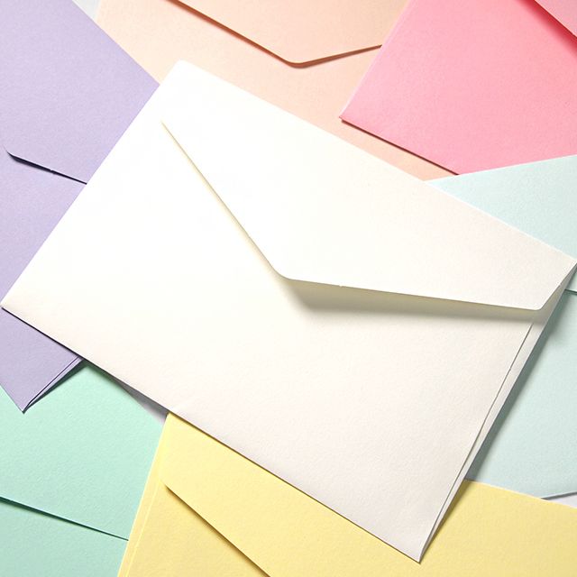 RAINBOW WEDDING POST CARDENVELOPE 50EA
