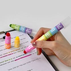 Block Solid 6 Colors Highlighter (set of 24)