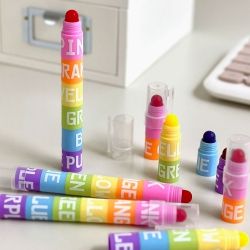 Block Solid 6 Colors Highlighter (set of 24)