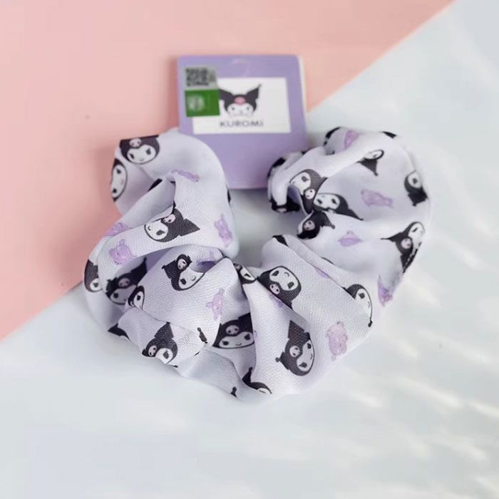 Kuromi Pattern Scrunchy