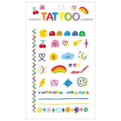 Tiny Tattoo Sticker – Rainbow Doodles