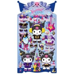 Kuromi Navy Dress room Stickers